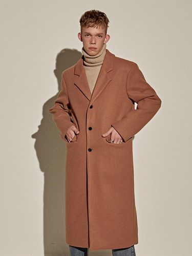 WOOL OVER STAND LONG COAT_CAMEL - YAN13 - Modalova