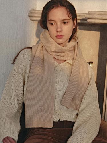 COZY RIBBED MUFFLER_BEIGE - YAN13 - Modalova