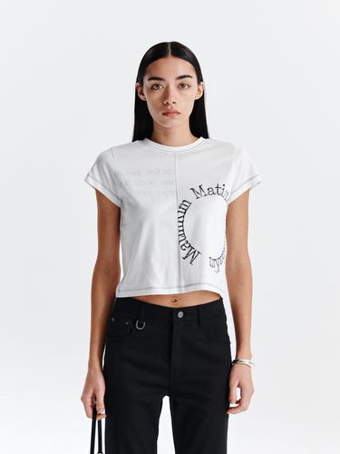 PRINT MIXED CROP TOP IN WHITE - Matin Kim - Modalova