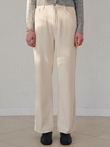 COTTON WARM PANTS_LIGHT BEIGE - YAN13 - Modalova