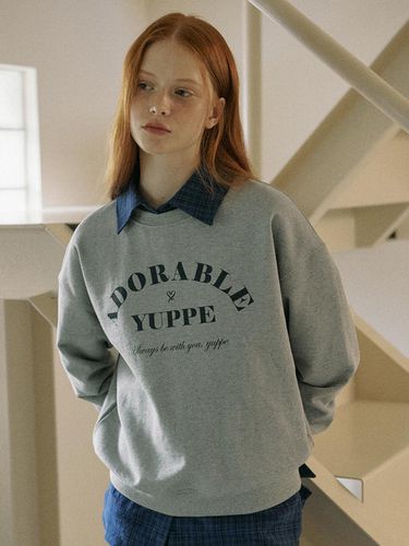 ADORABLE SWEATSHIRT_GRAY - YUPPE - Modalova