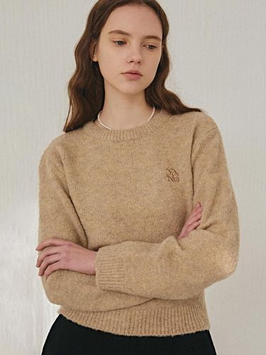 WOOL ROUND SOFT KNIT_BEIGE - YAN13 - Modalova