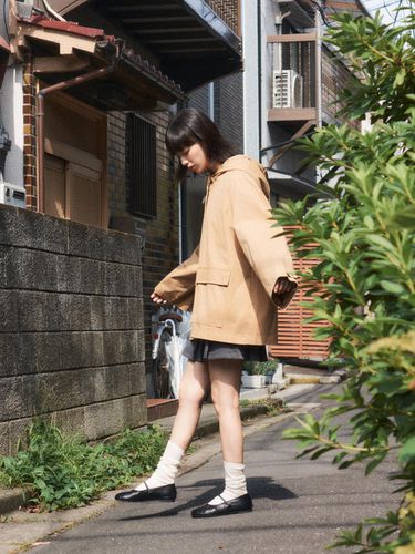 Hooded Trench Coat[BEIGE] - MERRYON - Modalova