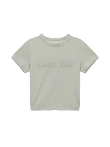 MATIN REVERSE PATCH LOGO CROP TOP IN - Matin Kim - Modalova