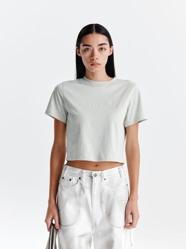 MATIN EDGE STITCH LOGO CROP TOP IN - Matin Kim - Modalova