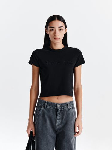 MATIN REVERSE PATCH LOGO CROP TOP IN - Matin Kim - Modalova