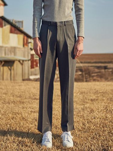 WIDE SLIT SLACKS_GRAY - YAN13 - Modalova