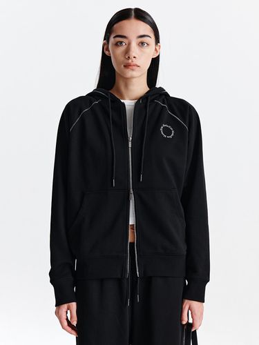 CIRCLE LOGO STITCH HOODY ZIP UP IN - Matin Kim - Modalova