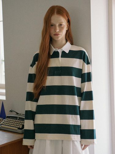 LONG STRIPE T-SHIRT_GREEN - YUPPE - Modalova