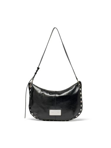 STUD LEATHER HOBO BAG IN BLACK - Matin Kim - Modalova