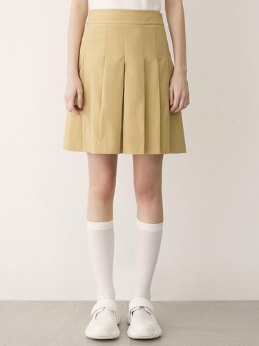 Cotton Pleats Mini Skirt_AWWSKN11010 - SISTINA - Modalova