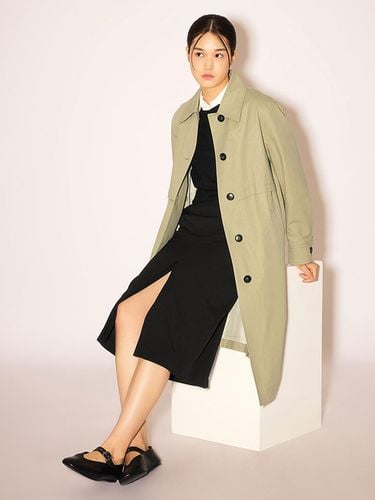 Cotton Trench McCoat_AWWBYN31040 - SISTINA - Modalova