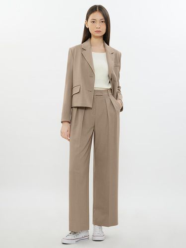 Pintuck Long Wide Setup Pants_AWSSLN41040 - SISTINA - Modalova