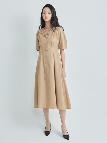 Volume-Sleeved Collar dress A242PWO409 - NICE CLAUP - Modalova