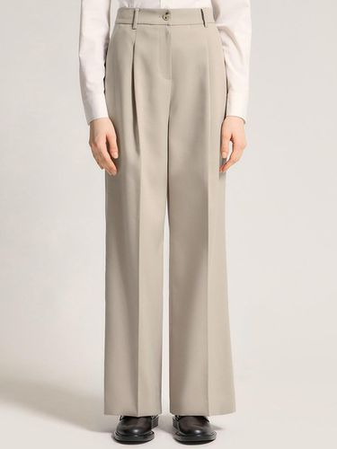 One Tuck Straight Setup Pants_AWSSLO1101010 - SISTINA - Modalova