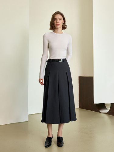 YY_A-line commuter pleated skirt - yyiam - Modalova