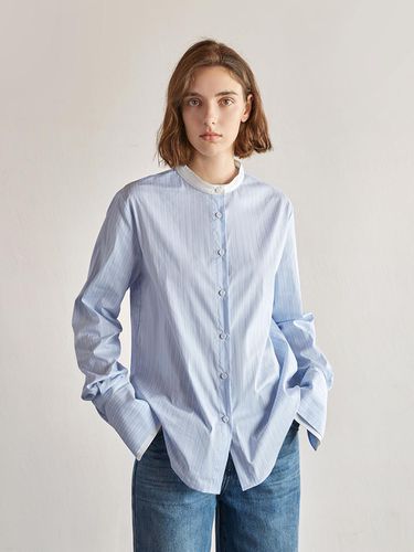 YY_Commuter blue striped shirt - yyiam - Modalova