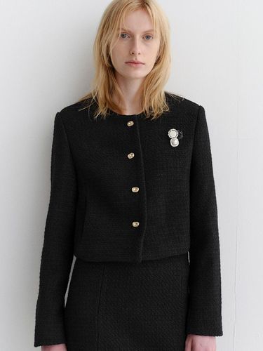 Concept tweed jacket_black - ARCHAIC - Modalova