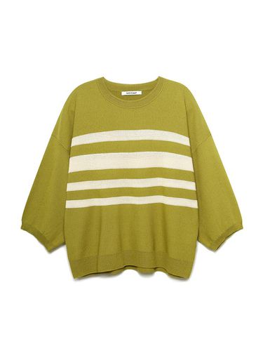 Stripe Contrast Knitwear Pullover A243P - NICE CLAUP - Modalova