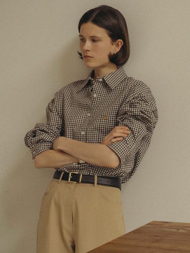 Gingham Check Shirt - Brown - KNOWN BETTER - Modalova