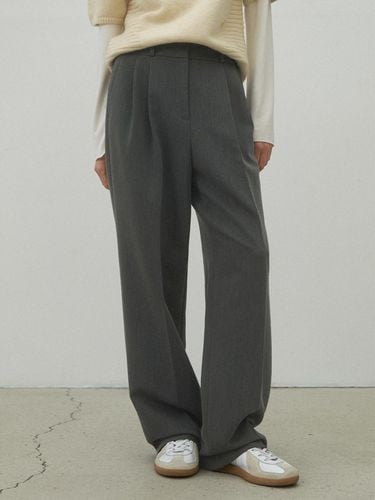 ESSENTIAL TWO TUCK WIDE PANTS(PT-5578) - Atelier Nain - Modalova