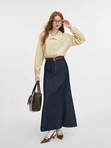 Vintage denim fishtail skirt - We’Dee - Modalova