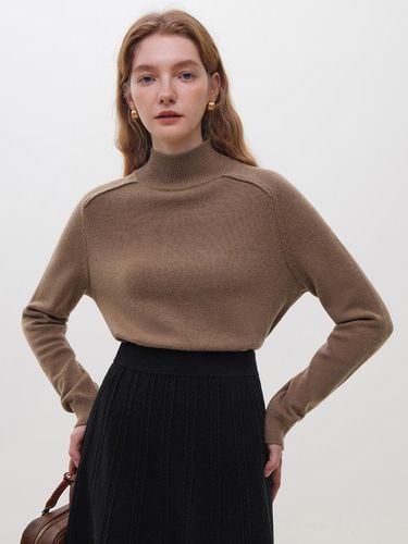 Shoulder line wool top_BROWN - We’Dee - Modalova