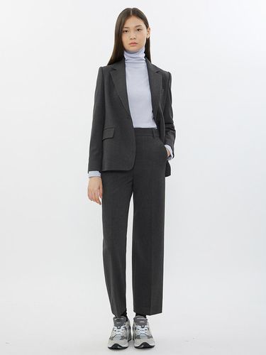 Minimal Straight Set-Up Pants_AWSSLN41030 - SISTINA - Modalova