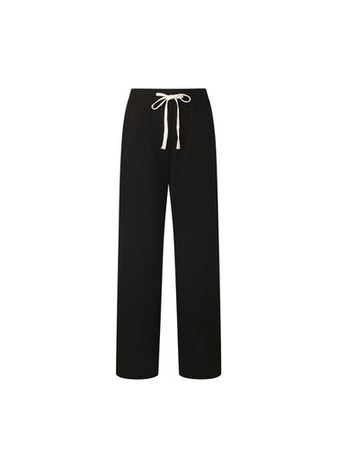 Waist Banding Straight-Fit Ribbed Pants - VIKI - Modalova