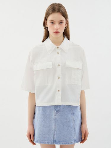 Flap pocket short-sleeved shirt_AWWSTO21030 - SISTINA - Modalova