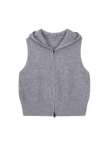 Two-Way Hooded Vest Zip-Up (TJVCI2921) - VIKI - Modalova