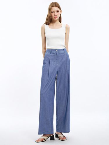 One Tuck Stitch Wide Pants_AWWSLO21170 - SISTINA - Modalova