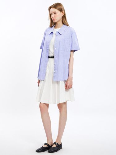 Cotton Side button Shirt_AWWSTO21120 - SISTINA - Modalova