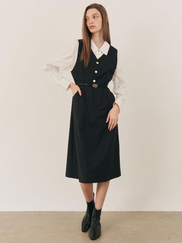 Vest button dress_NAVY - We’Dee - Modalova