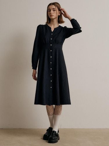 French literary collarless dress - We’Dee - Modalova