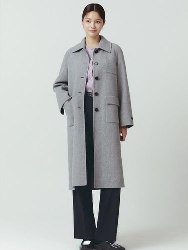 Single Collar Handmade Quilting Coat - itMICHAA - Modalova