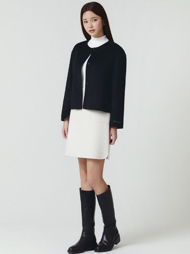 Two-way Cape Cashmere Jacket - itMICHAA - Modalova