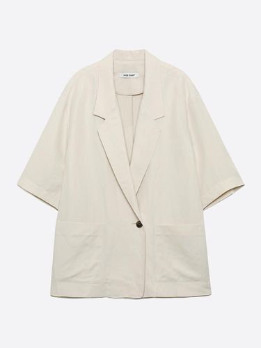 Oversized Short-Sleeved Jacket N242MWJ6 - NICE CLAUP - Modalova