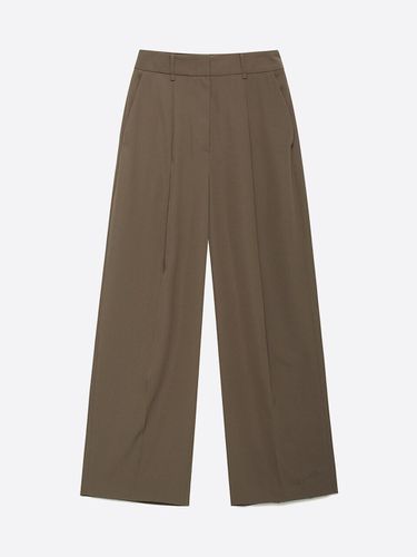 Tuck Wide Pants A243PWP708 - NICE CLAUP - Modalova