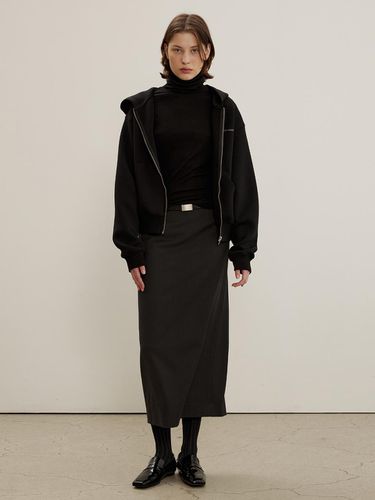 Clean Wool Skirt - Charcoal - MAISONMARAIS - Modalova