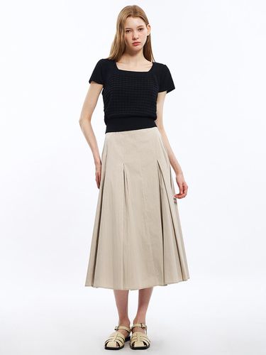 Cotton BANDING Flared Skirt_AWWSKO21070 - SISTINA - Modalova