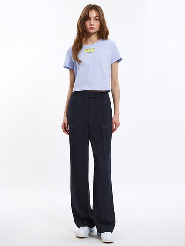 One-Tuck Straight Pants_AWWSLO21140 - SISTINA - Modalova