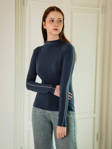 Line long sleeve half neck top_2 colors - We’Dee - Modalova