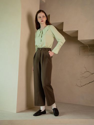 Pintuck slacks - Brown - We’Dee - Modalova