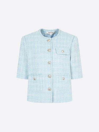 Short-Sleeved Tweed Jacket X245PWJ306 - NICE CLAUP - Modalova