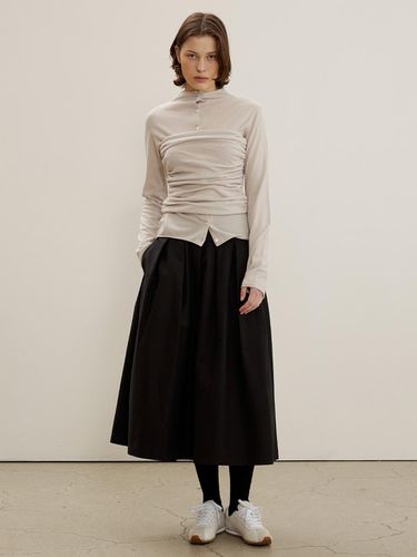 Pleated Balloon Skirt - Black - MAISONMARAIS - Modalova