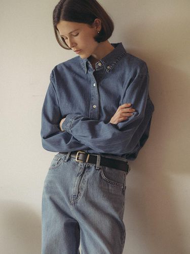 Basic Loose Fit Denim Shirt - Blue - KNOWN BETTER - Modalova