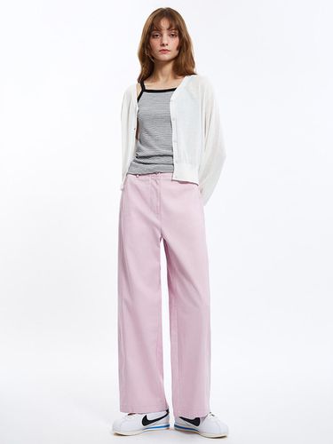 Cotton Side Stitch Pants_AWWSLO21020 - SISTINA - Modalova