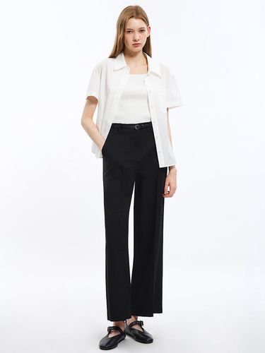 Minimal Straight Set-Up Pants_AWSSLO21080 - SISTINA - Modalova