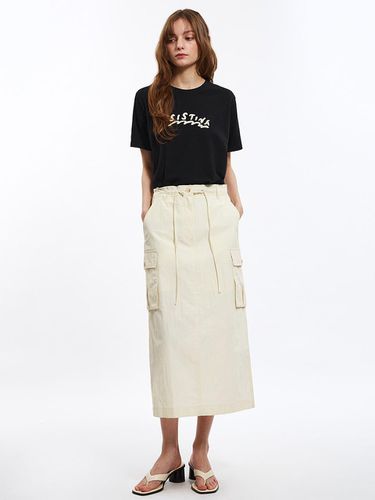 Cargo String Long Skirt_AWWSKO21050 - SISTINA - Modalova